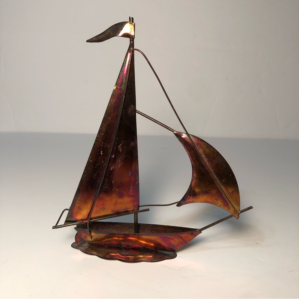 Copper Sail Boat